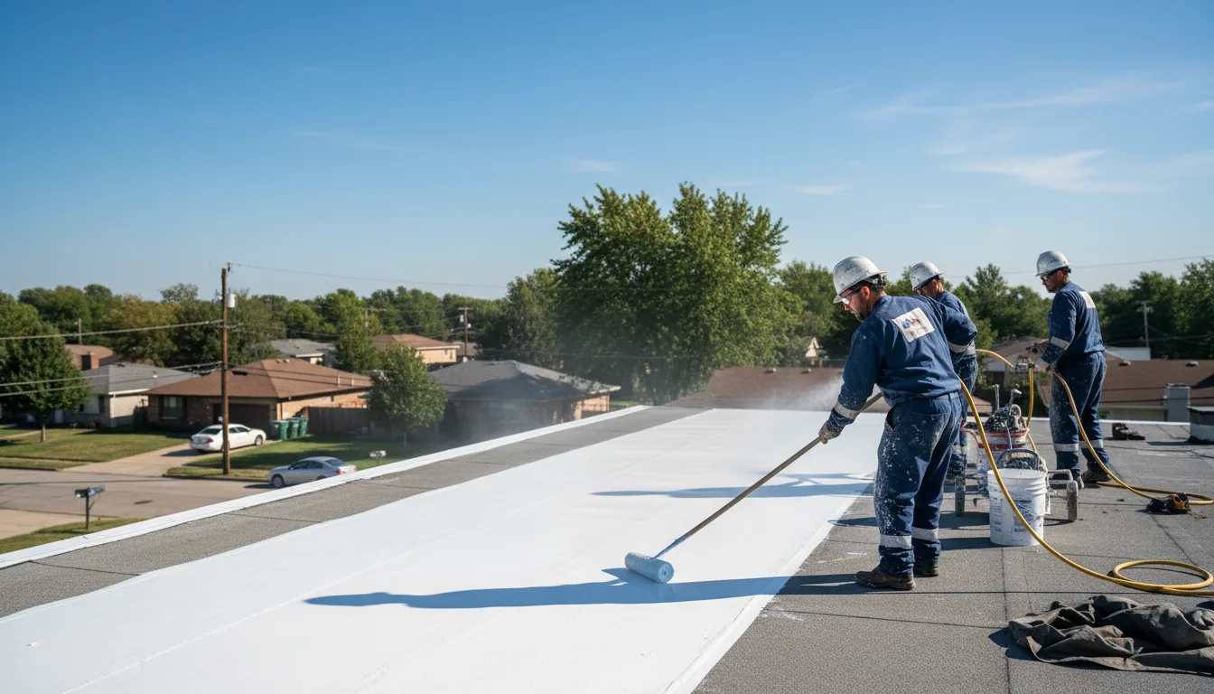 Commercial roof coating in Collegeport, TX near me